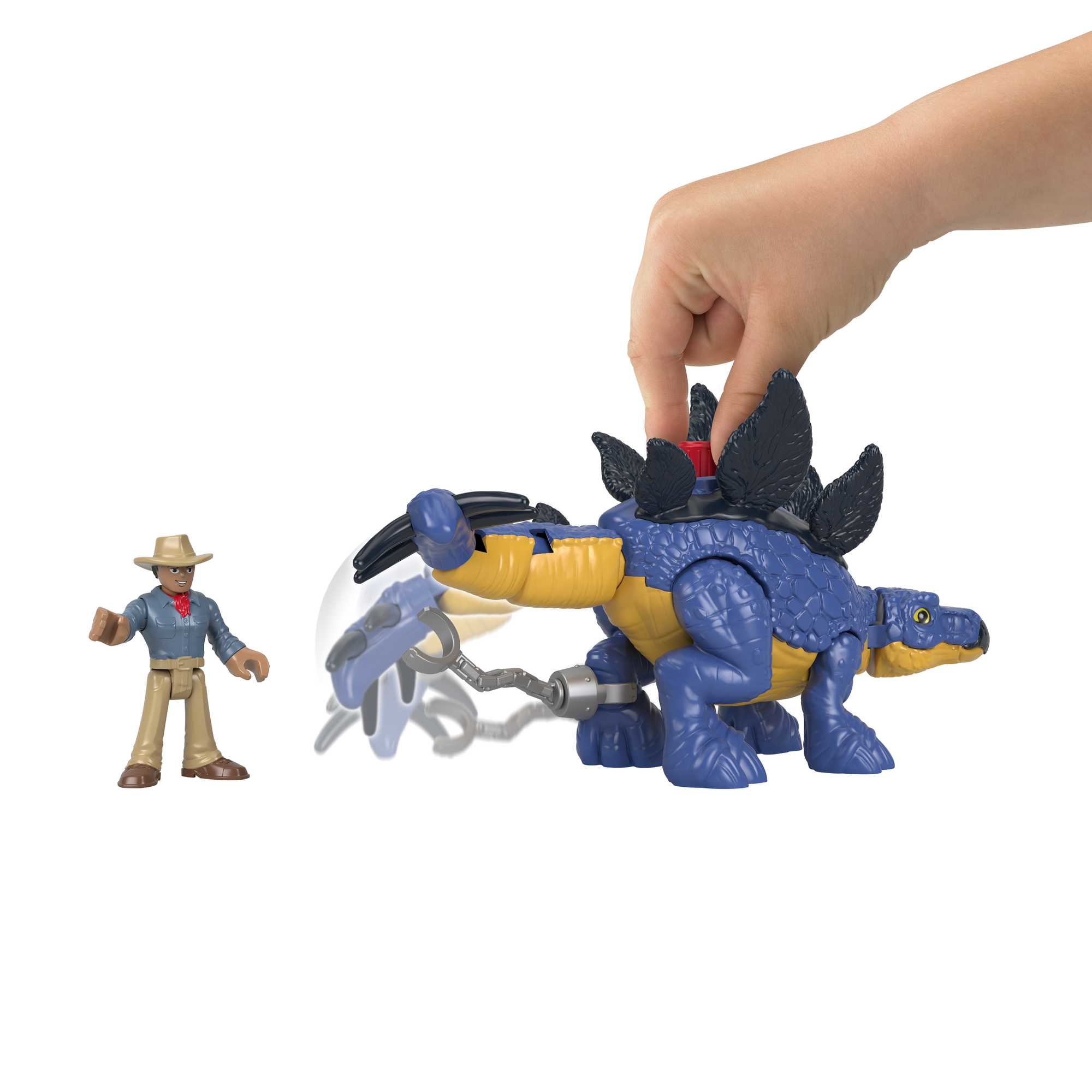 Fisher-Price Imaginext Jurassic World Stegosaurus &amp; Dr. Grant