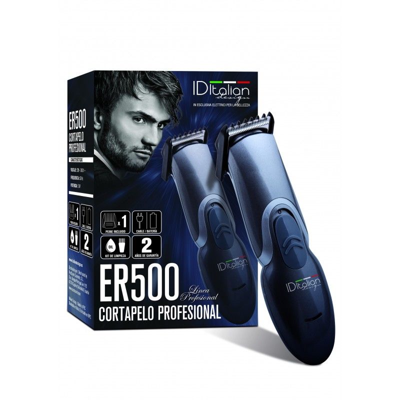ID Italian ER 500 - Blauwe Tondeuse - Oplaadbaar