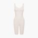 cfab Bodysuit met corrigerende shapewear en bijpassende shorts - Zand - M