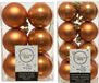 Kaemingk B.V. Décoration de Noël boules de Noël en plastique cognac marron 4-6 cm paquet de 40x pièces