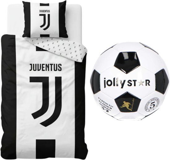 4KidsOnly Juventus dekbedovertrek Katoen Eenpersoons 140x200 cm