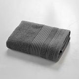 Douceur d'Intérieur Handdoek, katoen, antraciet, 50 x 90 cm