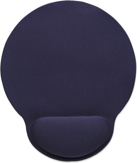 Manhattan Gaming Muismat met Polssteun - Blauw