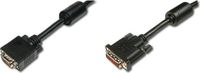 Assmann Electronic AK-320300-030-S DVI-I naar VGA kabel adapter 3m Zwart