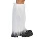 Boland - Beenwarmers voor kostuums of feestkleding, 1 paar, fluffy beenwarmers van imitatiebont, accessoire voor festivals, carnaval en themafeesten