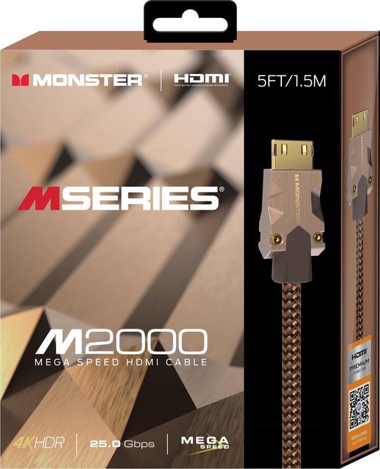Monster M series M2 UHD HDMI Kabel - 1.5m - Zilver