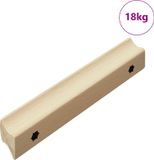 Poignée rectangulaire 587 pc couleur bois naturel