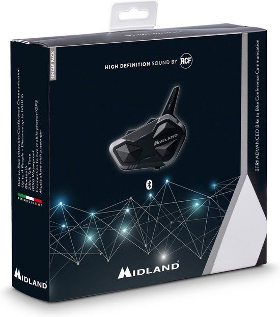 Midland BTR1 Advanced Single Bluetooth Communicatiesysteem