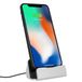 Avizar Station de recharge avec connecteur Lightning pour Apple iPhone, Argent