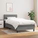 Maison Exclusive - Sommier à lattes de lit avec matelas Gris foncé 100x200cm Tissu