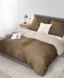 lionto dibea Renforcé omkeerbaar beddengoed van 100% katoen, 135 x 200 cm, kussensloop 80 x 80 cm, 2-delig beddengoed voor elk seizoen, onderhoudsvriendelijk en vormvast, incl. Oeko-Tex-certificaat