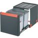 Franke double collecteur de déchets Cube 2x14 litres plastique gris
