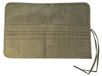 Porte-pinceaux - Sac de rangement - 30 compartiments - Toile enroulable - Vert