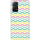 Xiaomi Bedrukt siliconen hoesje compatibel met Xiaomi Redmi Note 11 Pro Plus 5G Vagues colorees