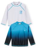 Minoti UV shirt jongens 2-pack lange mouw - zwemshirt kind