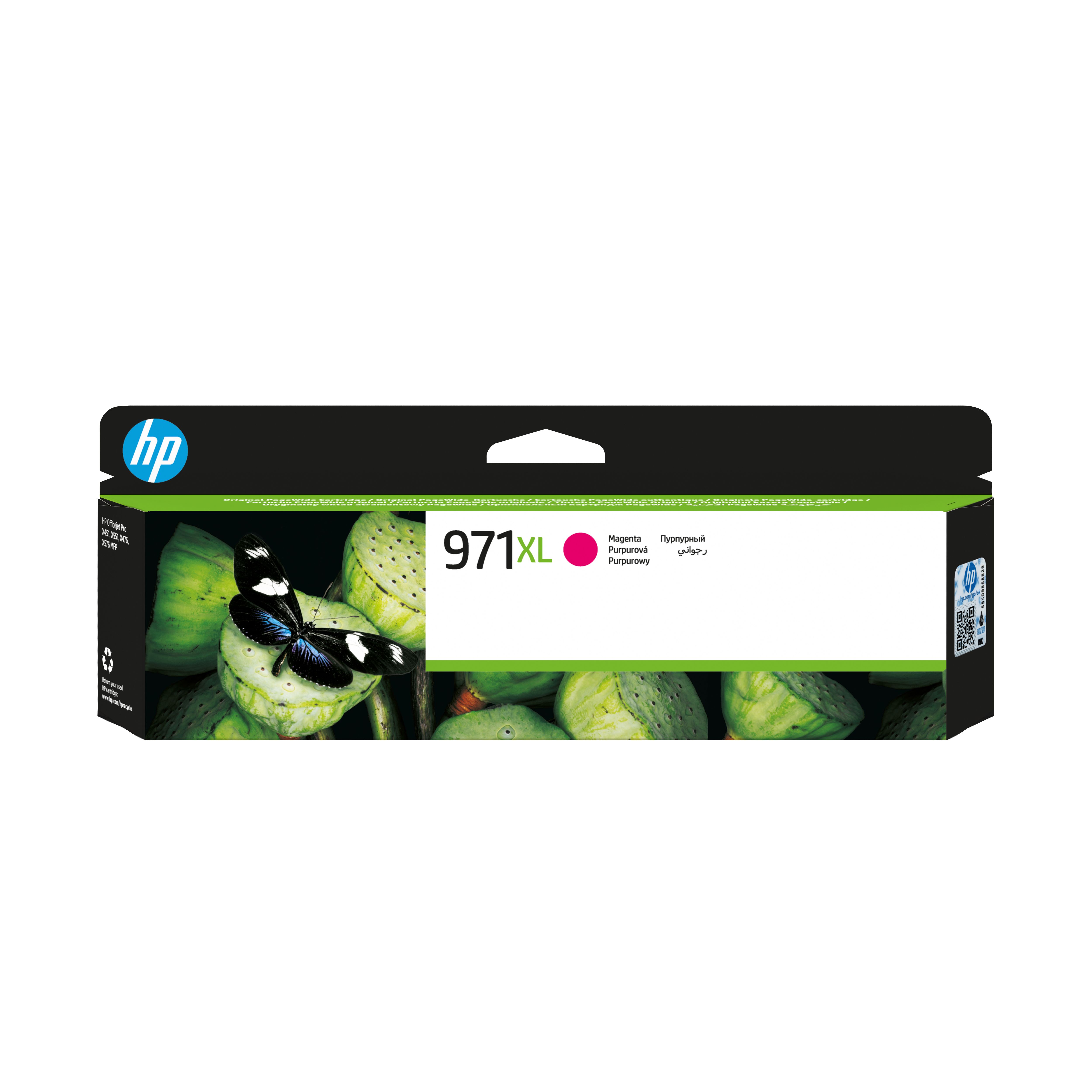 HP 971XL Magenta Ink Cartridge - High Capacity - Original