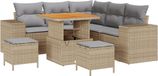 vidaXL Tuinbank Beige/Lichtgrijs