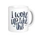 Endingfo I Woke Up Like deze handgeschreven grappige citaat Classic wit koffiemok