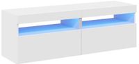 vidaXL Tv-meubelen - Set van 2 met LED-verlichting - Wit