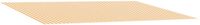 vidaXL - Toile de remplacement - pour - parasol - Jaune - et - Blanc - 250 - x - 200 - cm