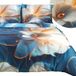 SATYNLOVE PREMIUM Coton Satin Ensemble de literie 180x200cm Fleurs