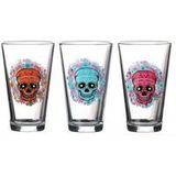 Calavera 3 Glazen voor water of cocktail calavera doodskop Mexicaans 32 cl M