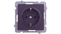 Ospel GP-1RS/m/33 stopcontact, IP20, 16 A, 71 mm, 40 mm, 71 mm, zwart