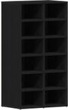 vidaXL Schoenenrek 54x34x100,5 cm spaanplaat zwart eikenkleurig