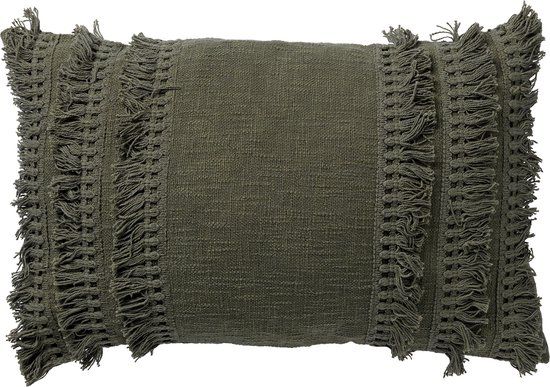 Dutch Decor FARA Sierkussen - 40x60 cm - Chive Groen