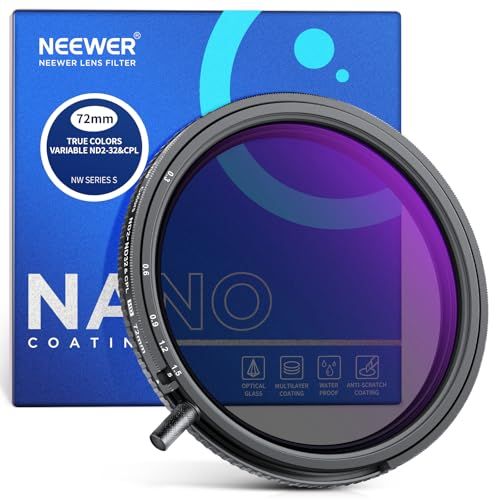 NEEWER 72mm True Color Variable ND2-ND32 & CPL-filter