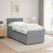 Maison Exclusive - Lit boxspring avec matelas gris clair 90 x 200 cm tissu