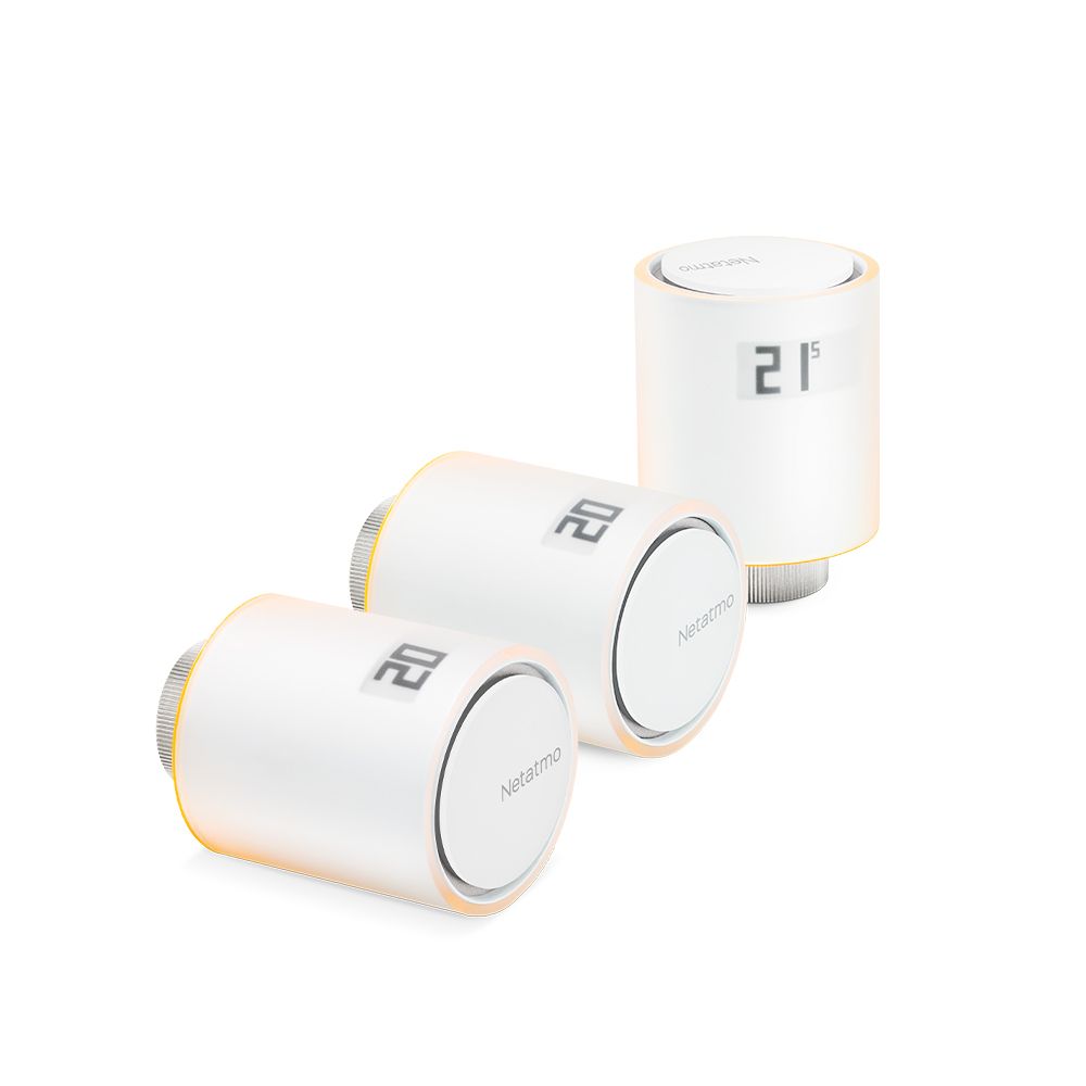 Netatmo Slimme Radiatorknop - Uitbreiding - 3 stuks
