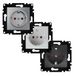 PC-frame – frame voor 2 modules in de kleuren zwart, wit of grijs, afmetingen 157 x 85 mm, ideaal voor elektrische mechanismen.
