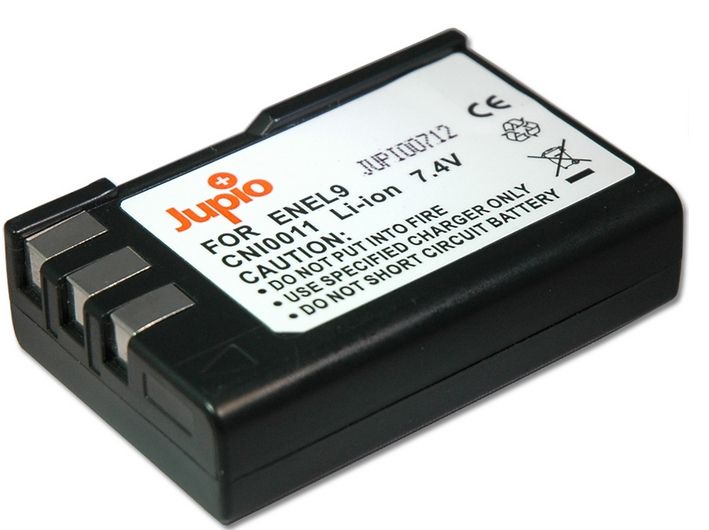 Jupio EN-EL9 / EN-EL9A Camera Accu - 900 mAh - Li-Ion