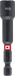 Einhell Magnetische impact-zeskantige dopsleutel met 1/4 inch E 6,3 schacht, 8 mm, chroom-vanadium, torsiezone, permanente magneet, rode gekleurde ring