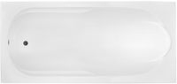 Badland BONA ligbad 160 x 70 cm wit met bamboe badplank