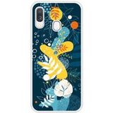 Samsung Galaxy A40 Sea flowers verstevigd hoesje met sublimatie bedrukking