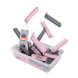 ProHome Set van 30 clips (6x groot, 12x middel, 12x klein), inclusief opbergdoos van 0,8 liter