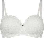 Hunkemöller Dames Lingerie Voorgevormde beugel bh Marine - Wit - maat E70