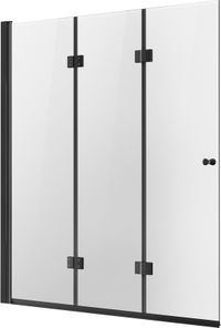 Vevor Porte de douche baignoire Porte de douche triple en verre sans cadre 1295x1422mm