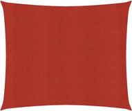 vidaXL Zonnezeil 160 g/m² 2x2,5 m HDPE Rood