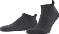 FALKE Cool Kick kort eenkleurig functioneel materiaal sneakersokken enkelsokken unisex grijs - maat 37-38