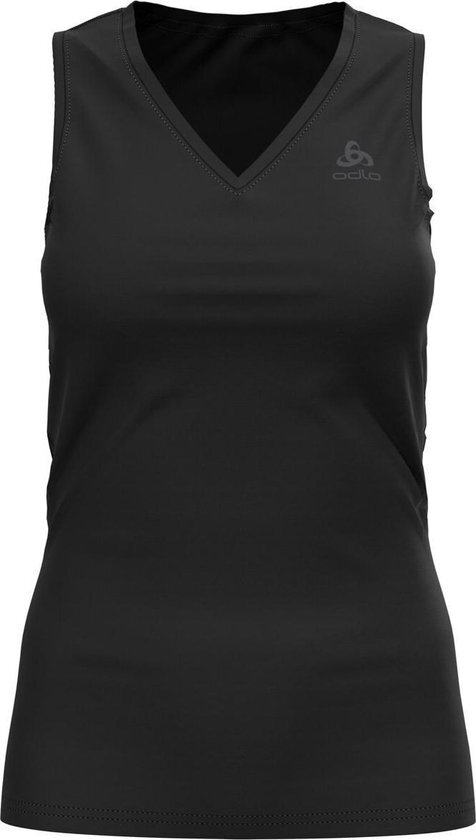 ODLO BL TOP V-neck Singlet ACTIVE F-DRY LIGHT - black - Vrouwen - Maat M