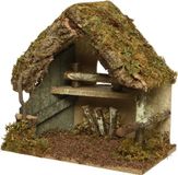 Decoris Kerststal - Hout - 30 x 18 x 26 cm