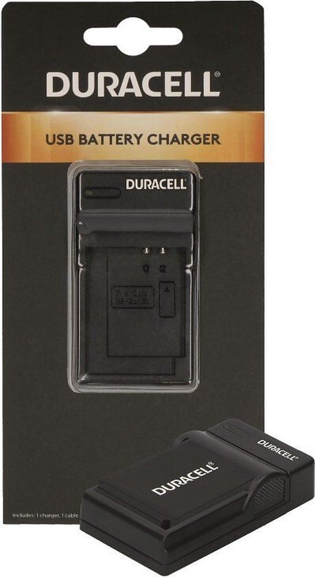 Duracell USB Lader voor Canon LP-E12 - Zwart