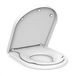 Happiq Abattant de toilette forme D - Soft Close avec siège enfant et déclipsage rapide - Blanc