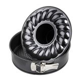 6507 Zenker 6507 springvorm met platte en buisbodem Ø 24 cm, zwart metallic