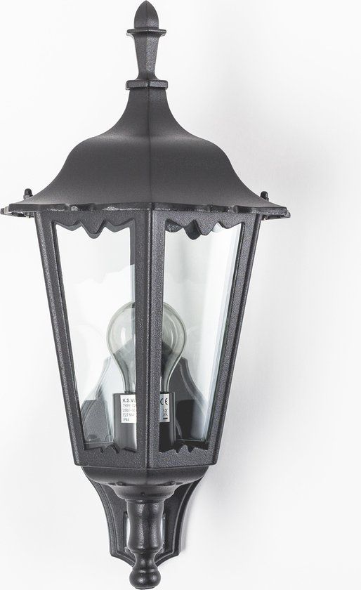 KS Verlichting Buitenlamp met sensor Zwart Ancona