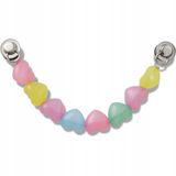 Crocs Lovely Chain - Pin - Jibbitz - Sierlijk - Uniek - Zwart - Vrouwen