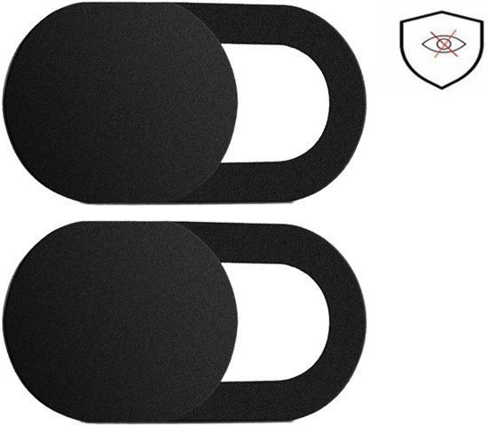 Products4You 2x Webcam Cover Zwart